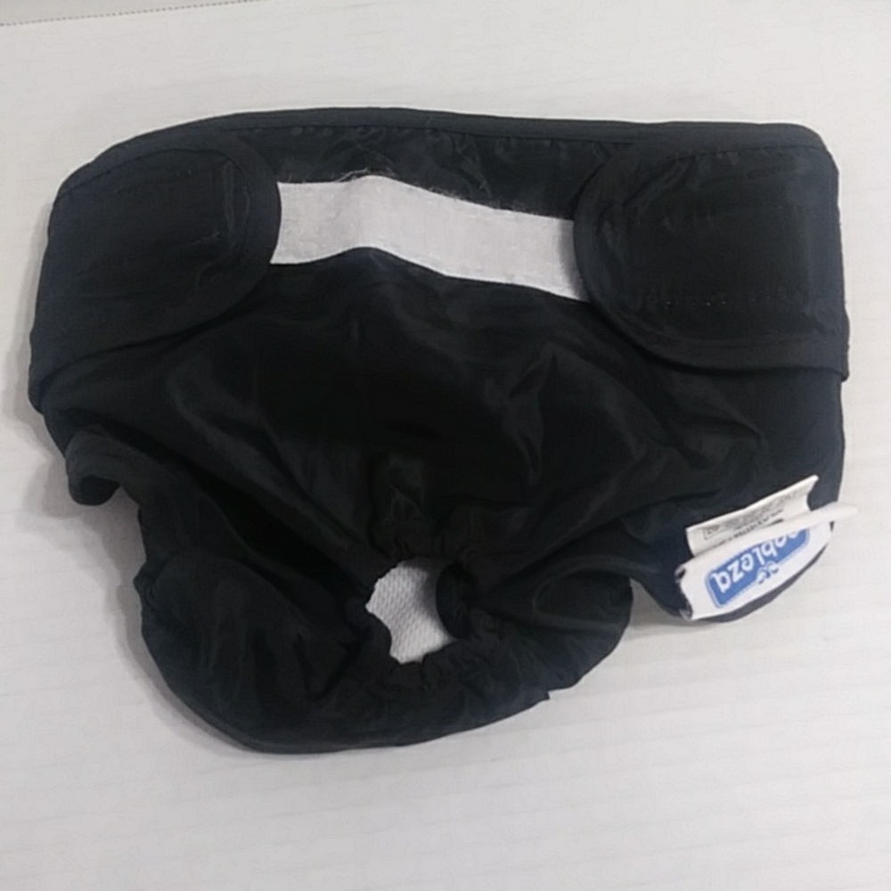Nobleza Black Washable Dog Diaper Size Medium *NWOT*